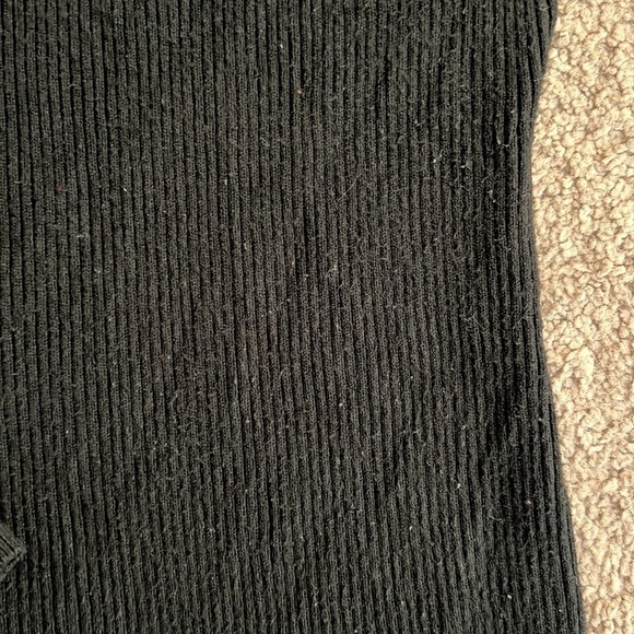Milly Black Puff Balloon Sleeve Ribbed Sweater - Picture 8 of 8
